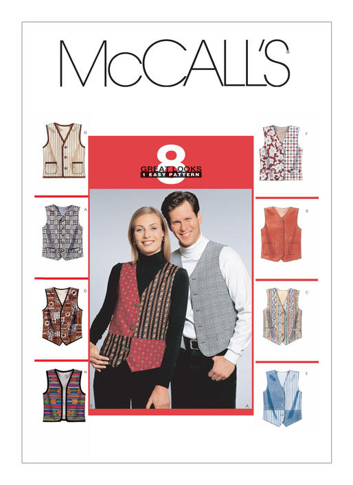 McCalls Unisex Vests M6228