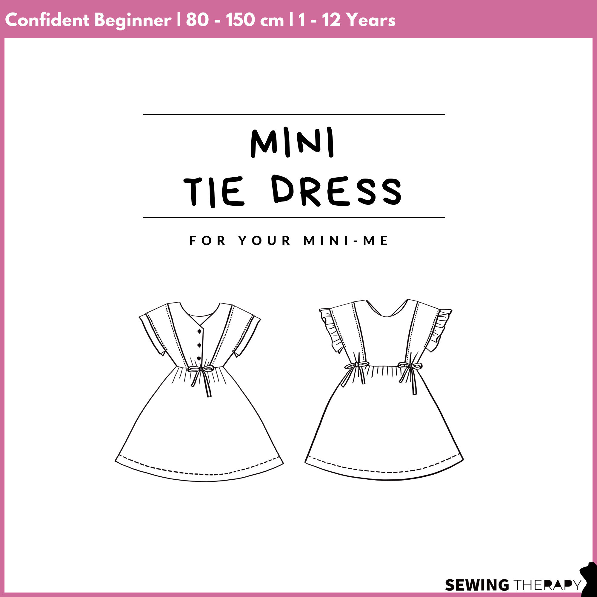 Sewing Therapy Baby/Child Mini Tie Dress