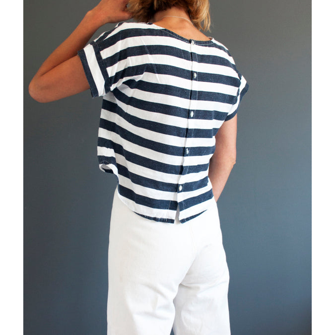 French Navy Bowery Top