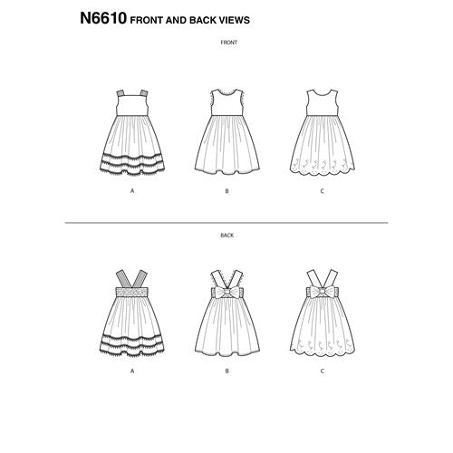 New Look Child/Baby Dresses N6610