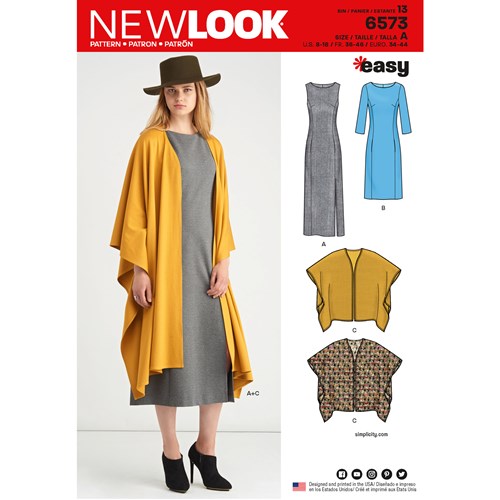 New Look Dress and Wrap N6573