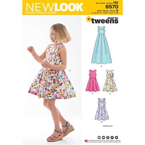 New Look Girl/Teen Dresses N6570