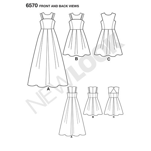 New Look Girl/Teen Dresses N6570