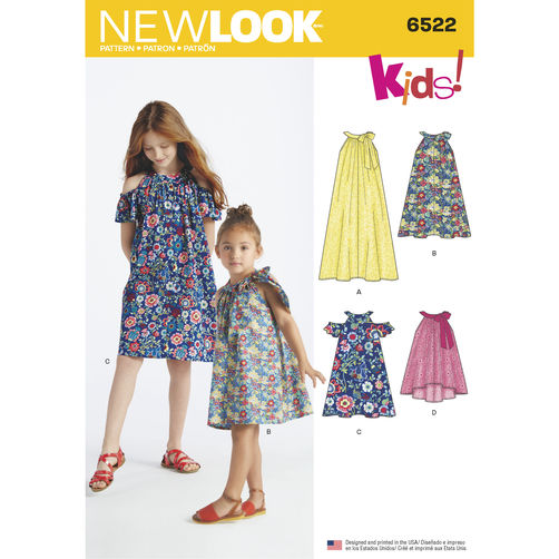 New Look Child/Teen Dresses and Tops N6522