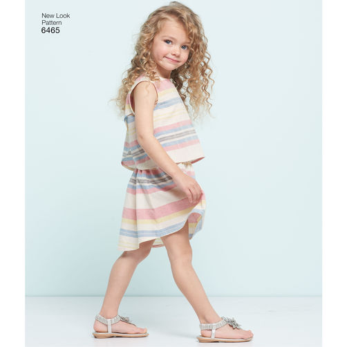 New Look Child Top, Skirt and Shorts N6465