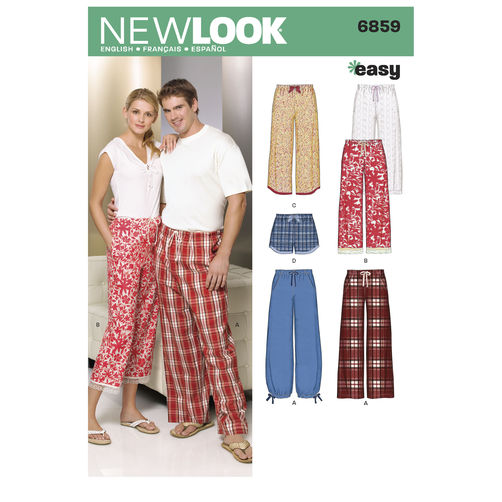New Look Unisex Pyjama Pants & Shorts N6859