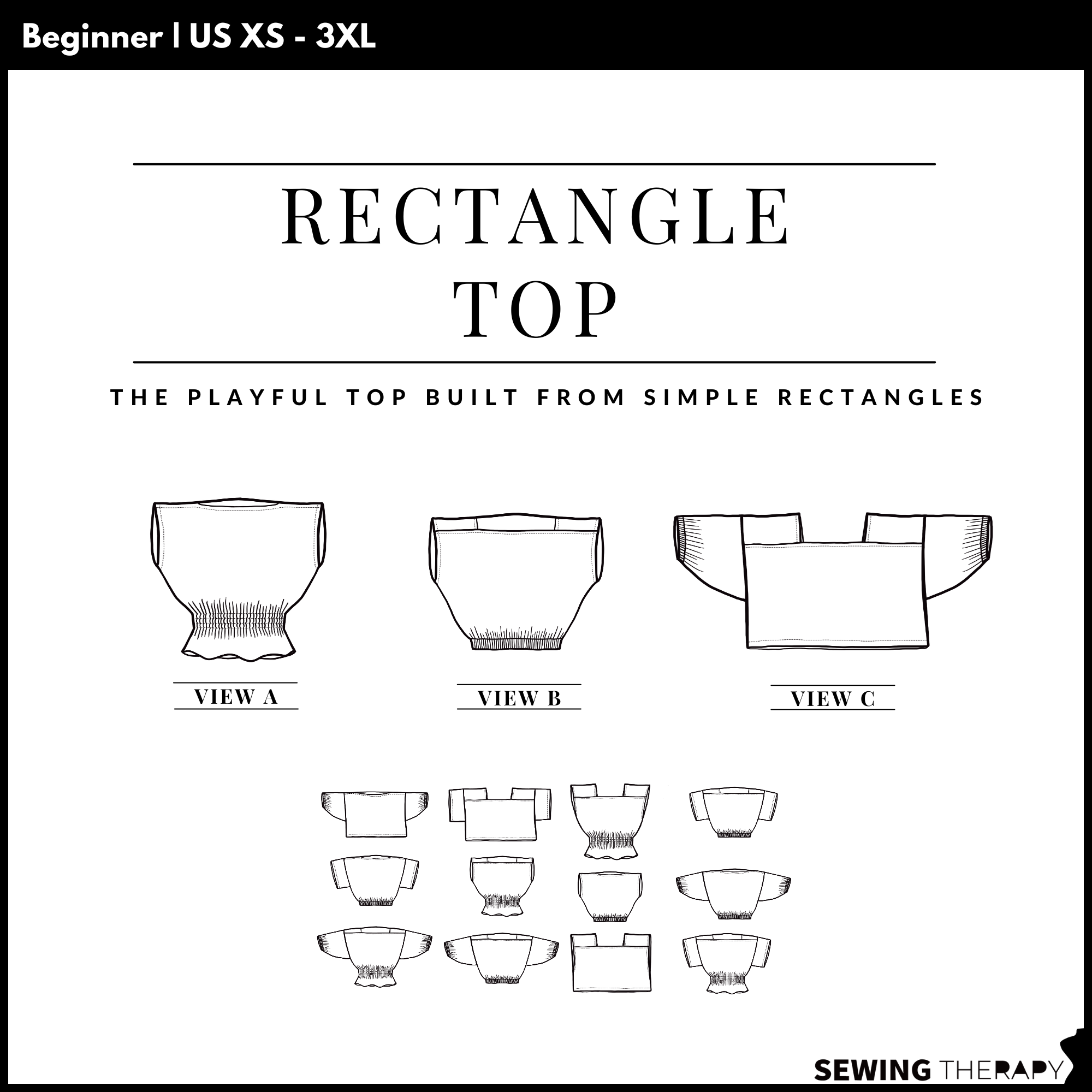 Sewing Therapy Rectangle Top