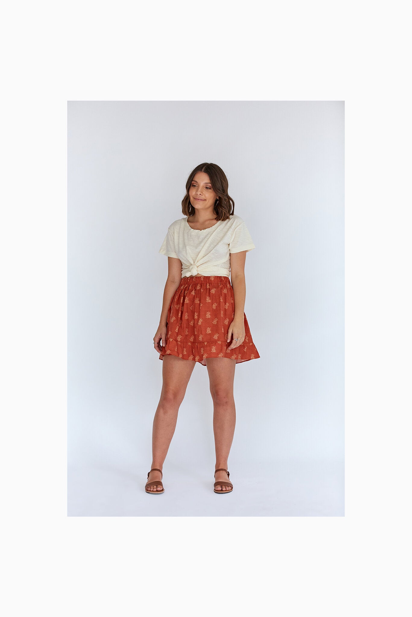 Common Stitch Fawn Skirt Set