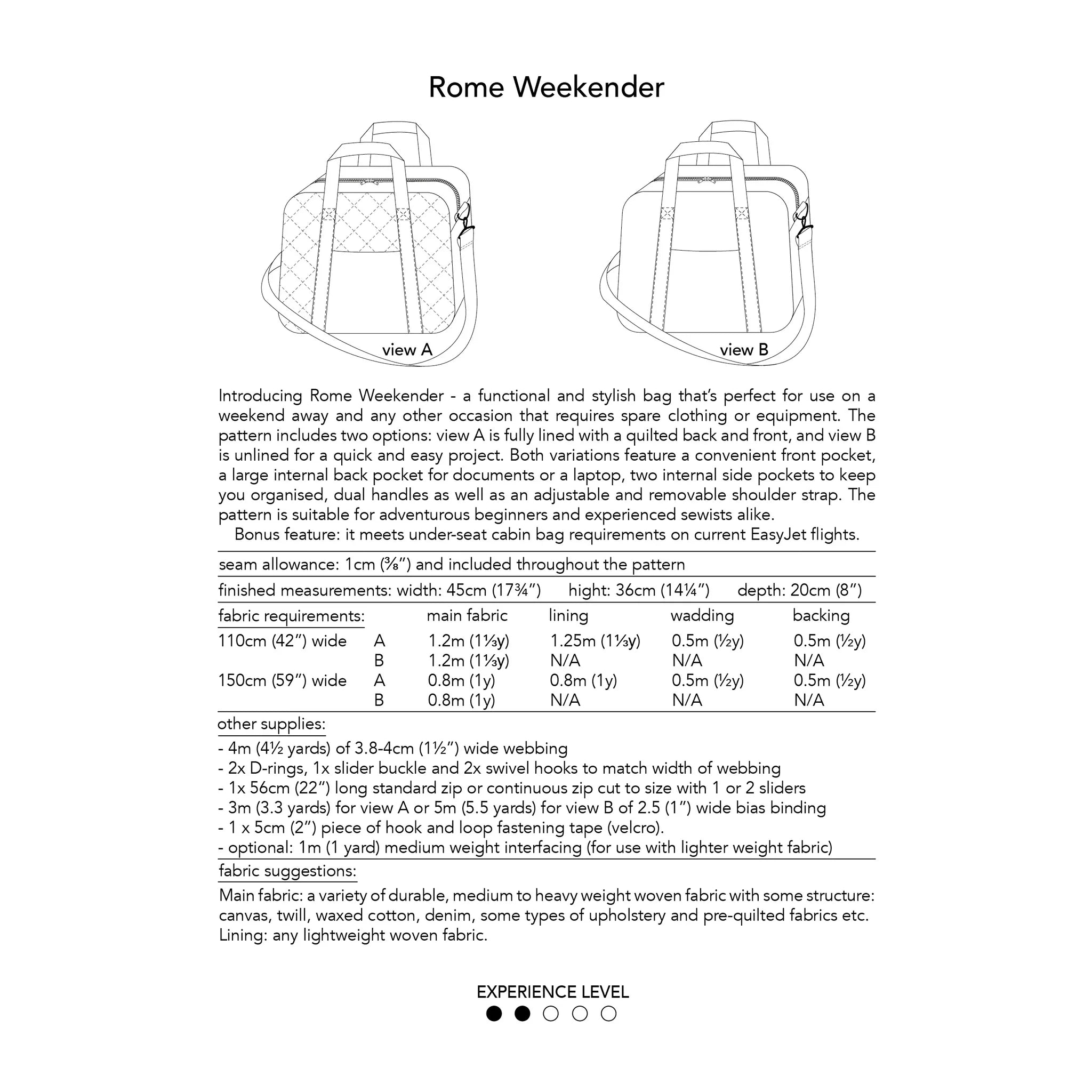 Dhurata Davies Patterns Rome Weekender Bag