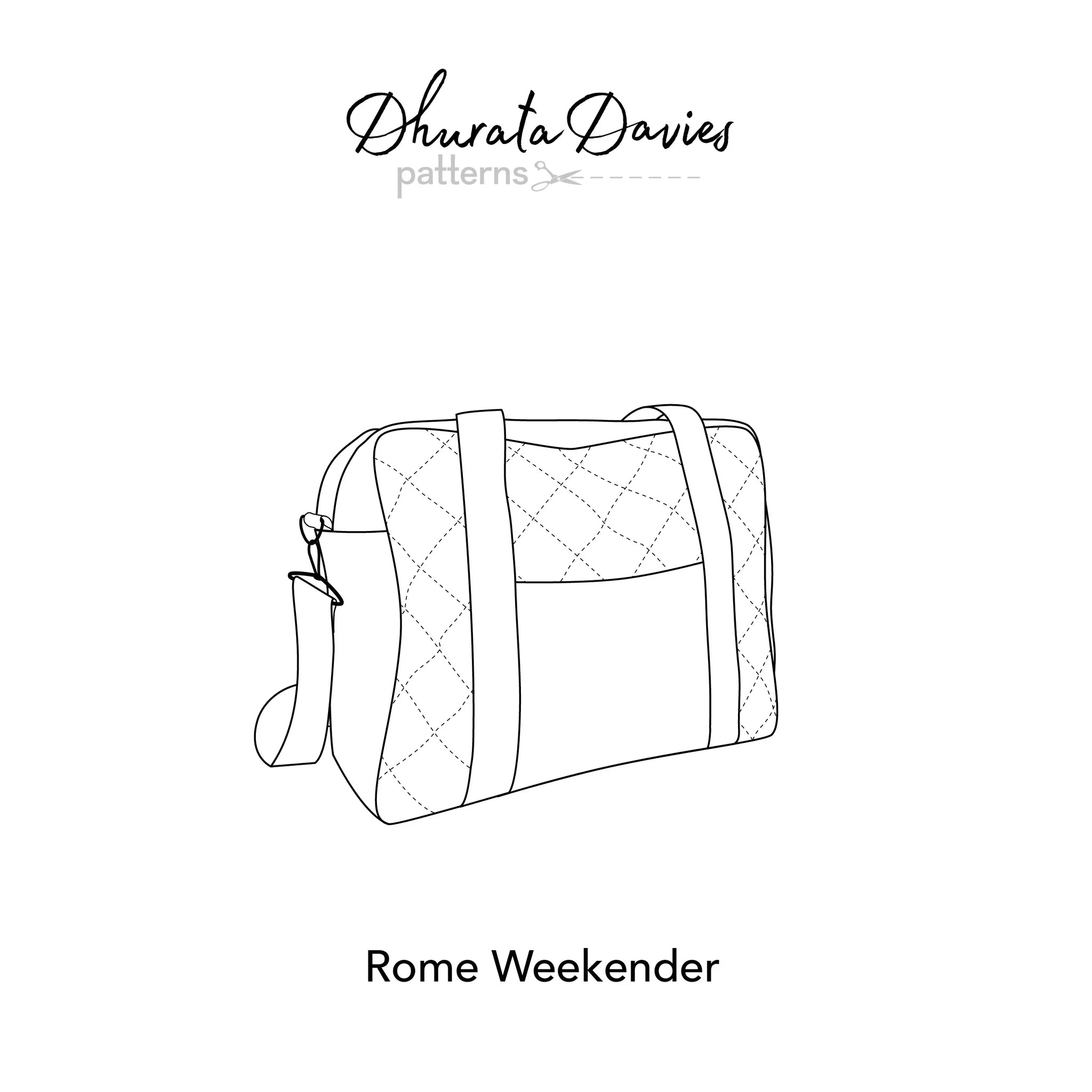 Dhurata Davies Patterns Rome Weekender Bag