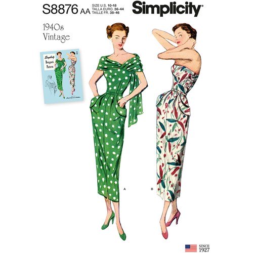 Simplicity Vintage Dress S8876