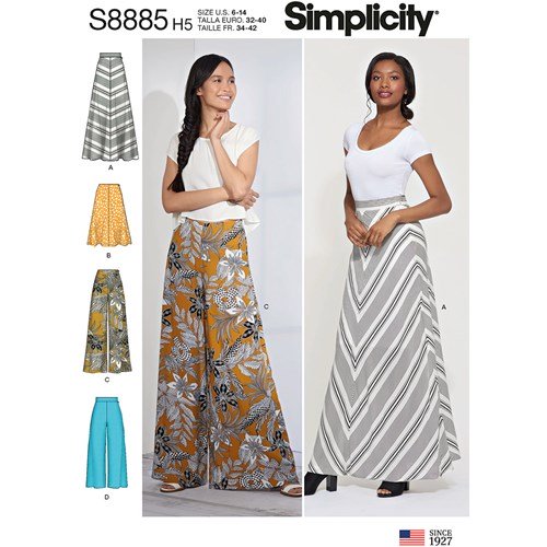 Simplicity Skirt and Trousers S8885