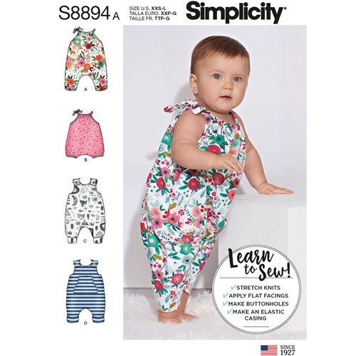 Simplicity Baby Romper S8894
