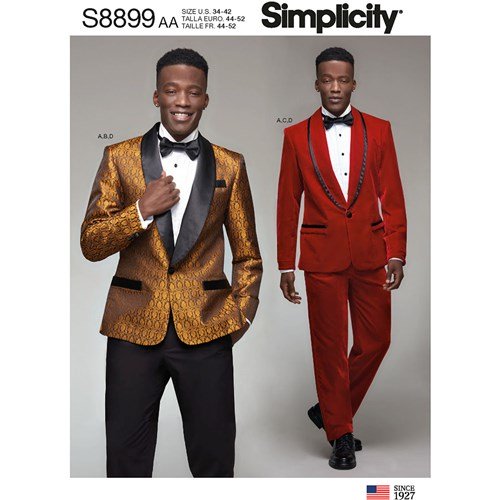 Simplicity Tuxedo Jacket, Trousers S8899