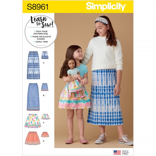 Simplicity Child/Teen Skirts S8961