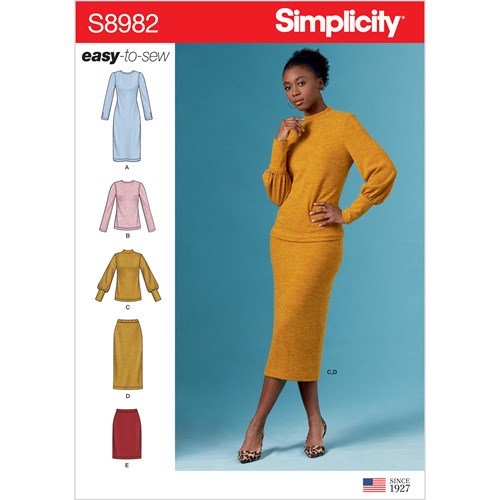 Simplicity Two Piece Sweater Dress S8982