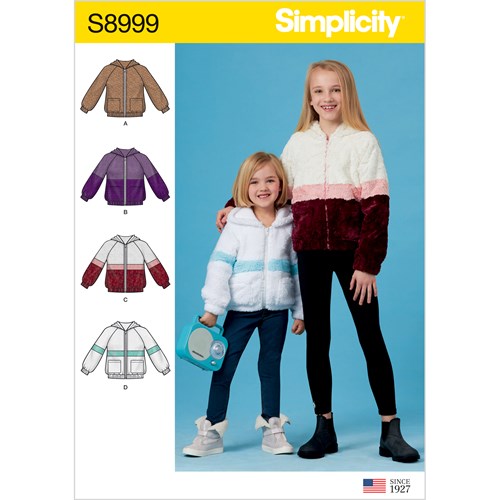 Simplicity Child/Teen Hooded Jacket S8999