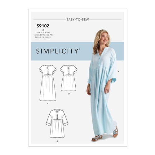 Simplicity Caftan and Dress S9102