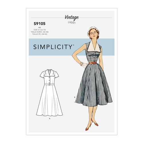 Simplicity Vintage Dress S9105