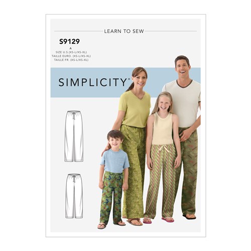 Simplicity Unisex Sleepwear Trousers S9129