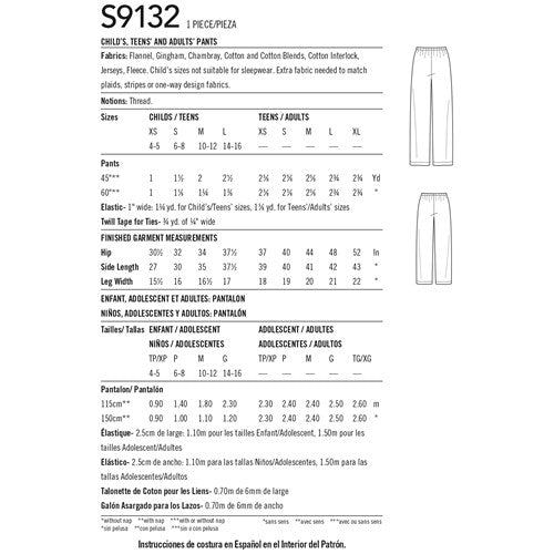 Simplicity PJ Trousers S9132