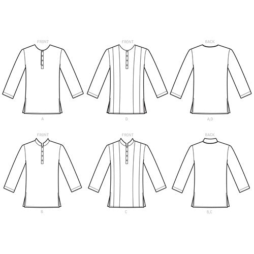 Simplicity Men's Half Buttoned Shirts S9158