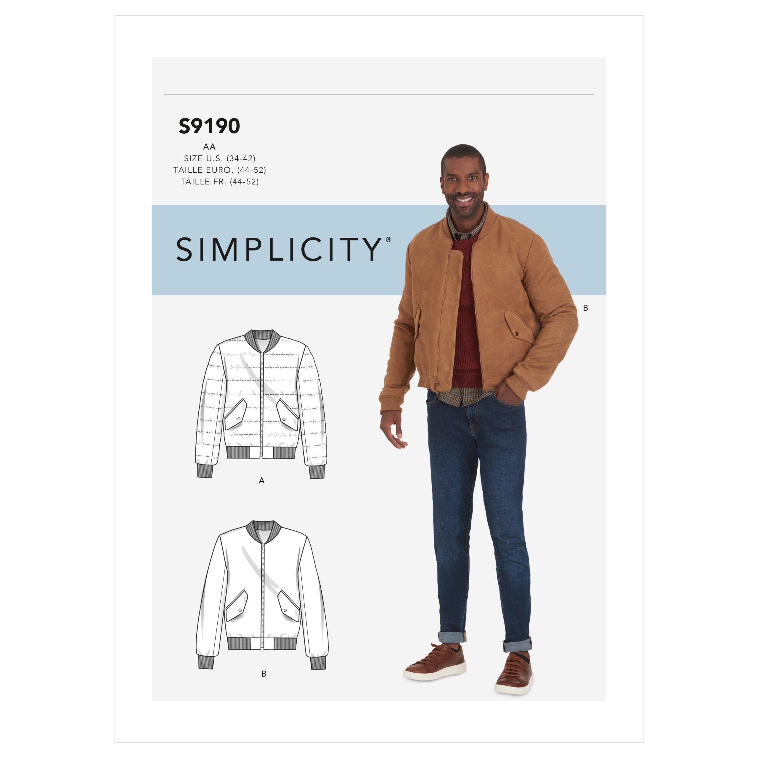 Simplicity Men's Jacket S9190