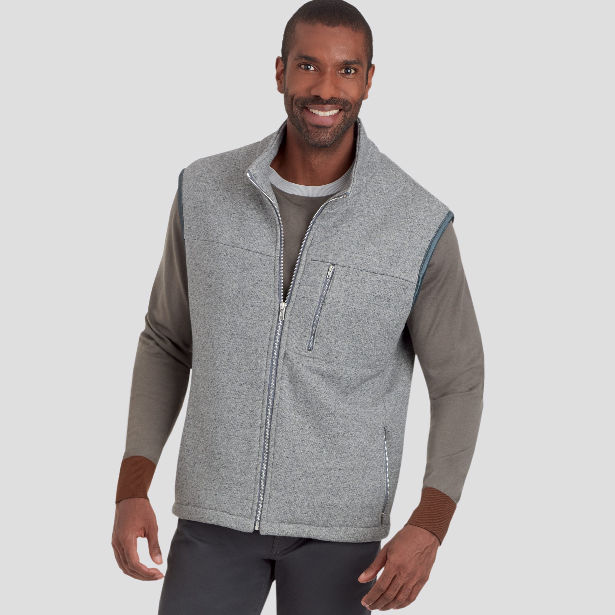 Simplicity Men's Vest and Jacket S9191