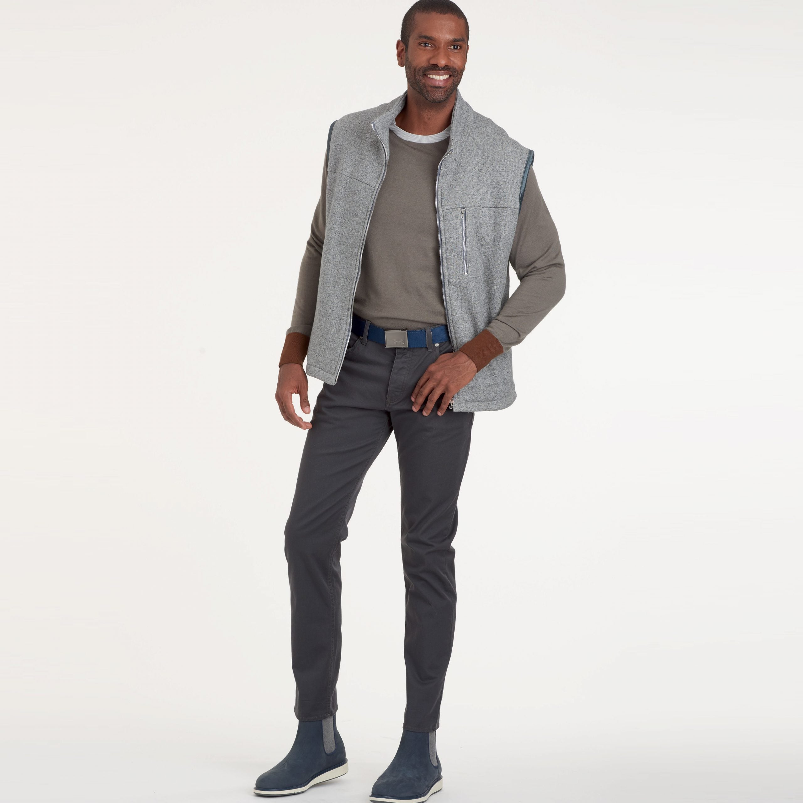 Simplicity Men's Vest and Jacket S9191