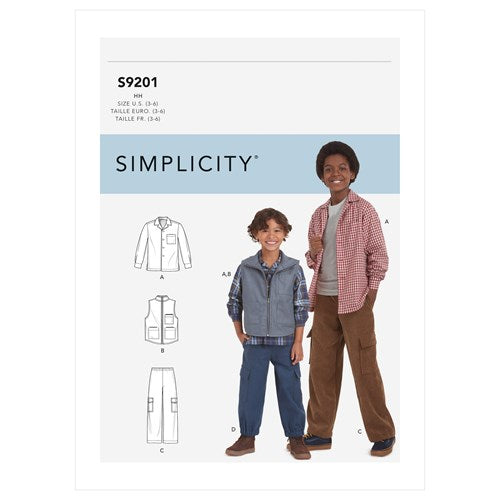 Simplicity Shirt, Vest and Trousers S9201