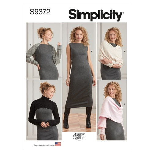 Simplicity Dress and Shrugs S9372