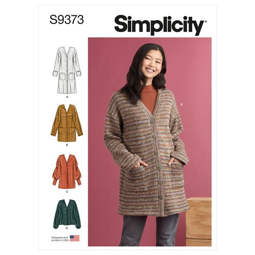 Simplicity Knit Cardigans S9373