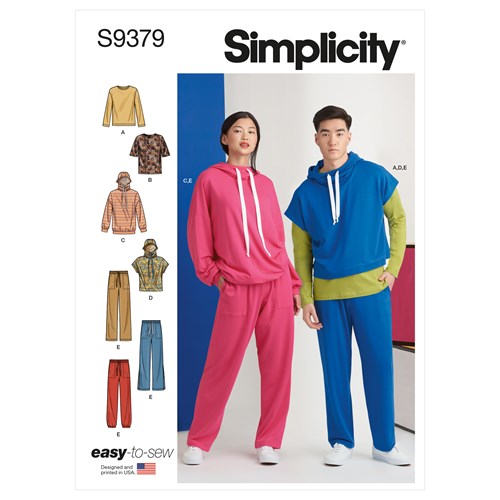 Simplicity Hoodie, Trousers and Tees S9379
