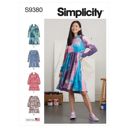 Simplicity Sweatshirt Dresses S9380