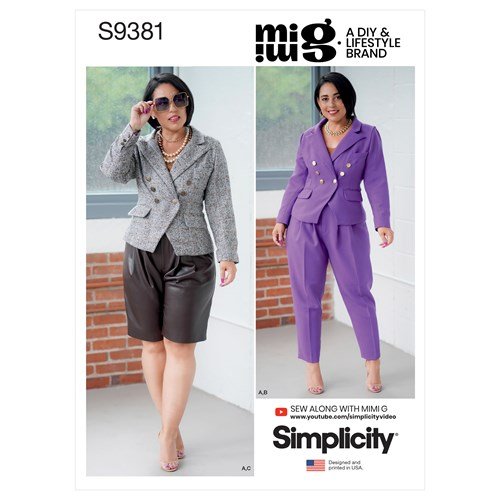 Simplicity Jacket, Trousers and Shorts S9381