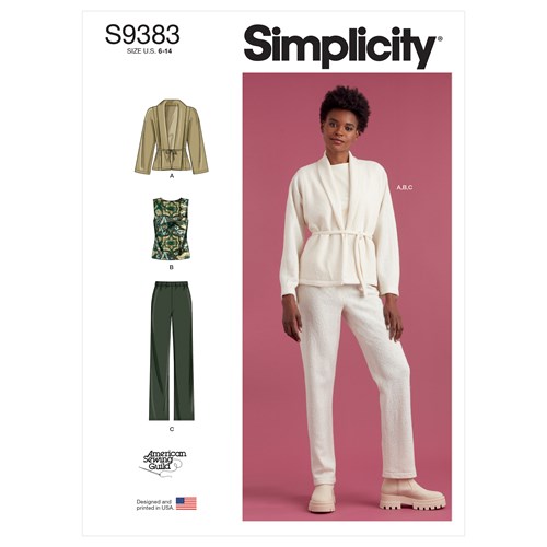 Simplicity Jacket, Top and Trousers S9383