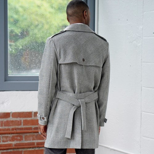 Simplicity Men's Trench Coats S9389