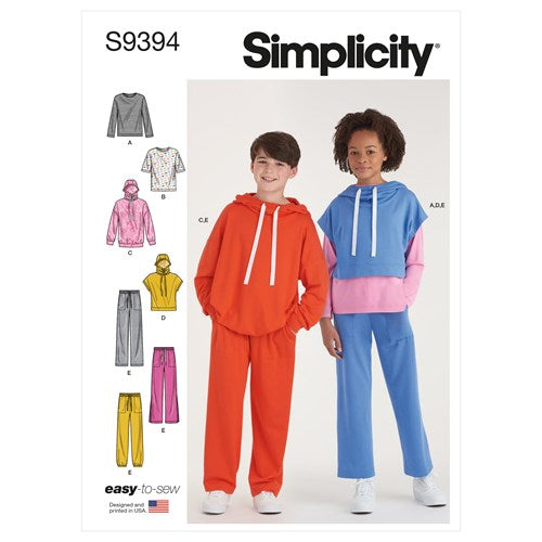 Simplicity Hoodies, Trousers and Tops S9394