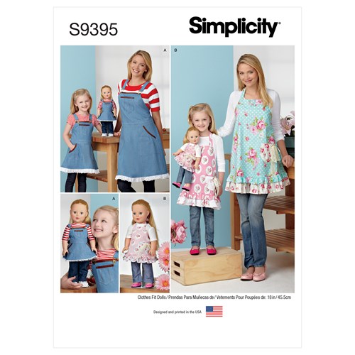 Simplicity Adult/Child Aprons S9395