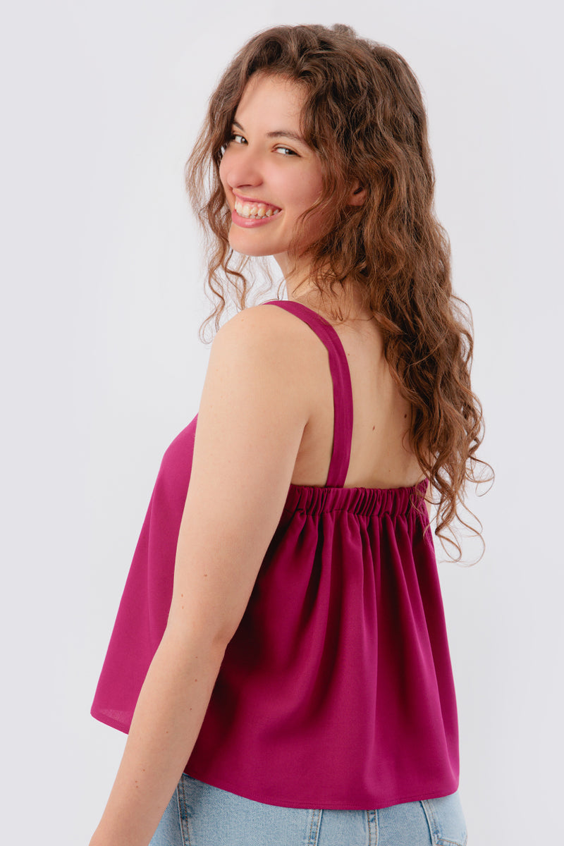 Sew In Love Full Size Square Neck Short Sleeve Top main image 1