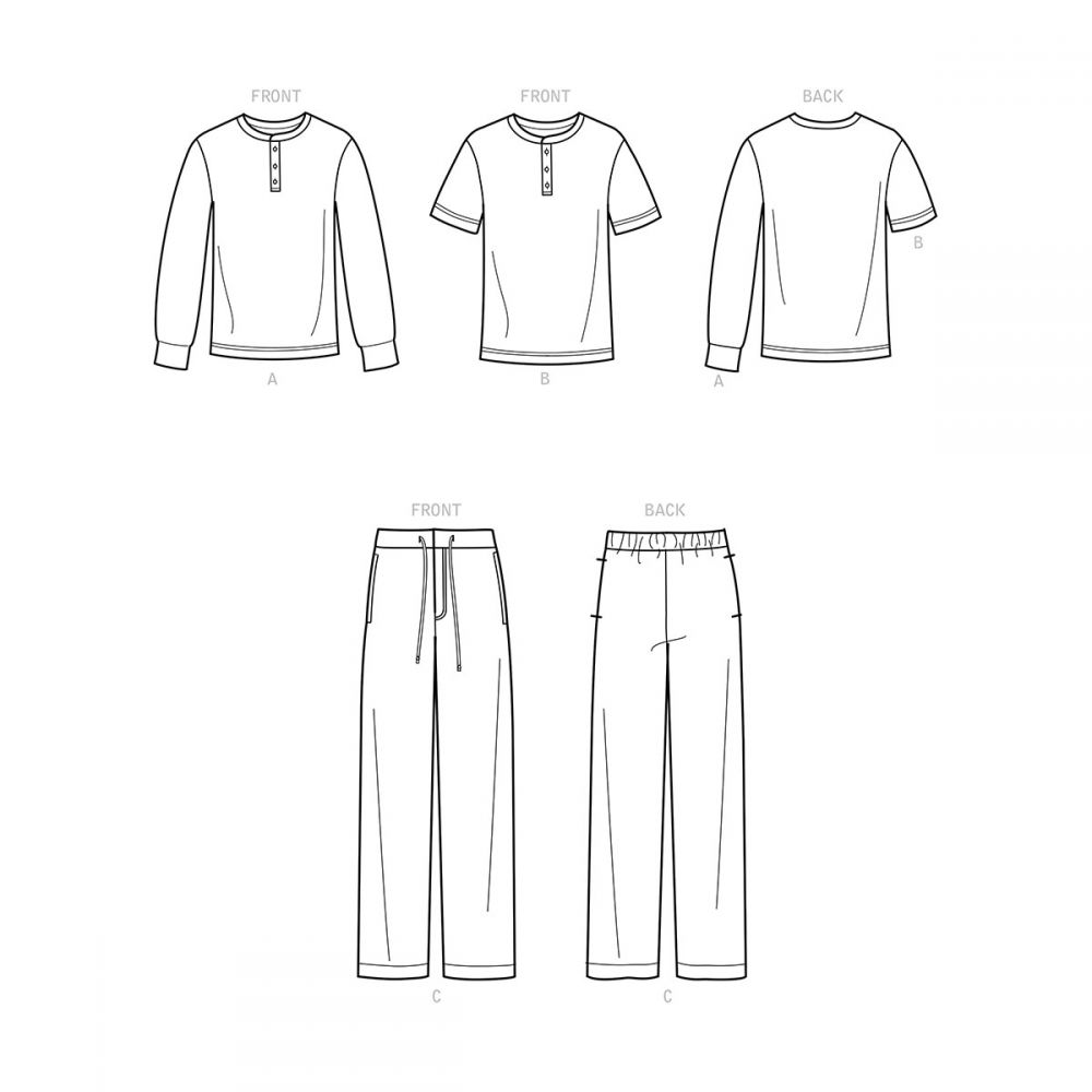 Simplicity Men's Tops and Trousers S9315