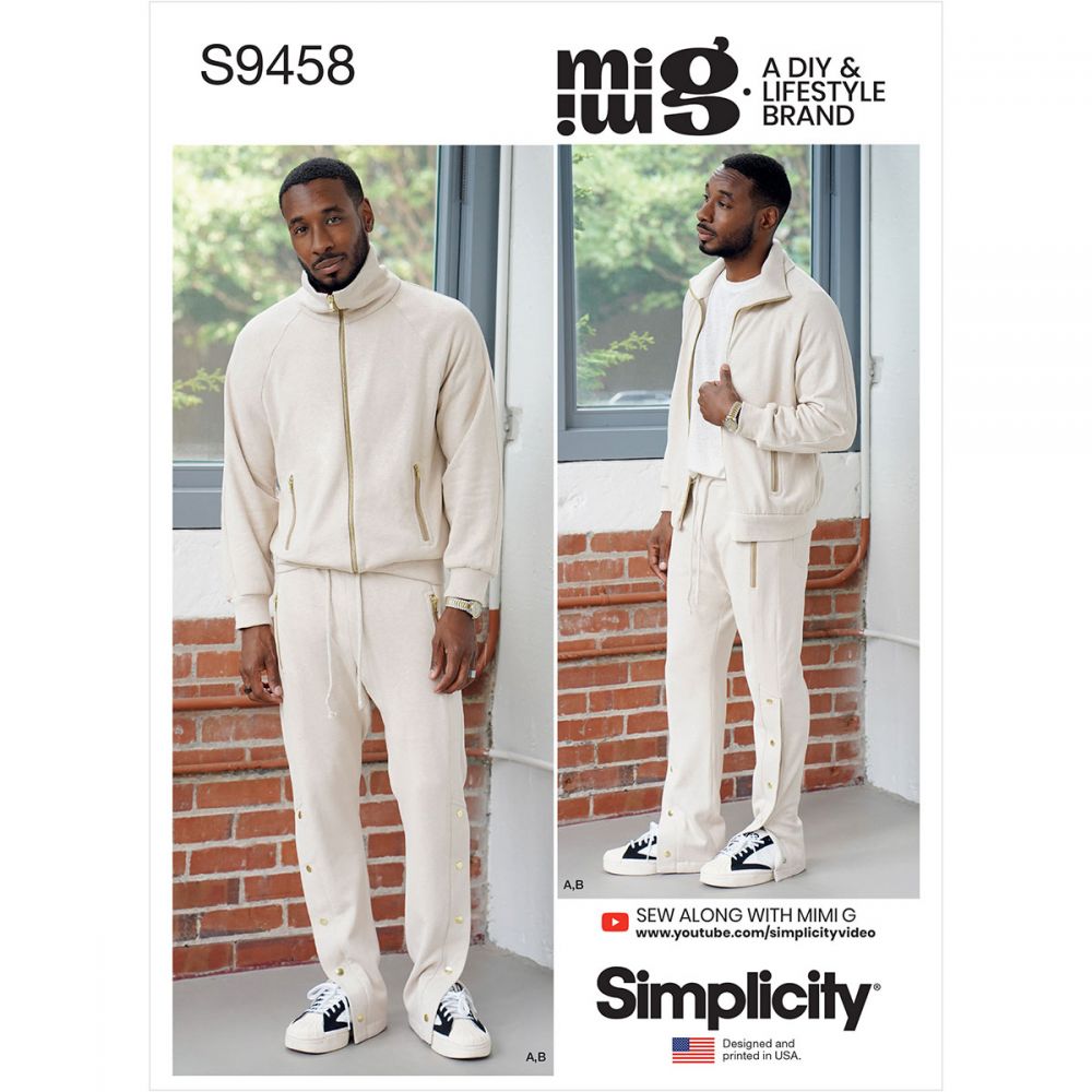 Simplicity Men's Knit Top and Trousers S9458