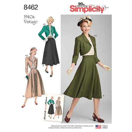 Simplicity Blouse, Skirt and Bolero S8462