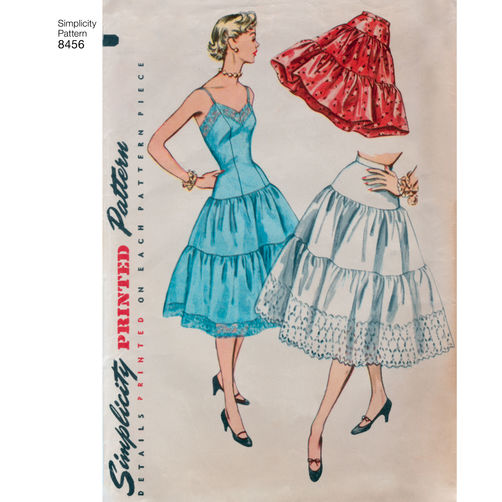 Simplicity Vintage Petticoat and Slip S8456