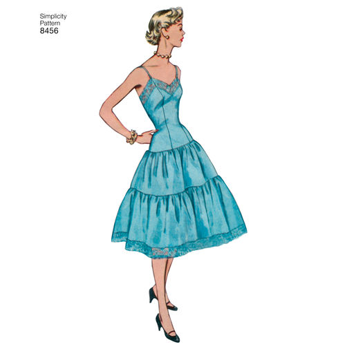 Simplicity Vintage Petticoat and Slip S8456
