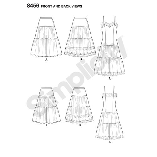 Simplicity Vintage Petticoat and Slip S8456