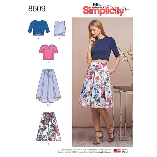 Simplicity Skirts & Tops S8609