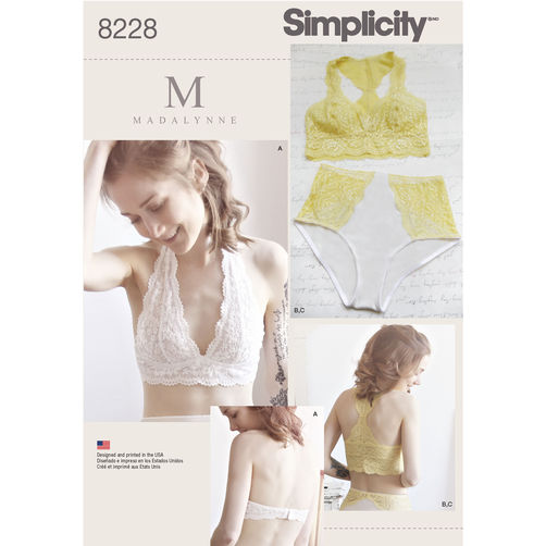 Simplicity Soft Cup Bras and Panties S8228