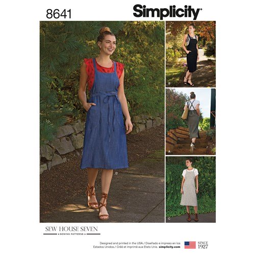 Simplicity Pinafore Dress S8641