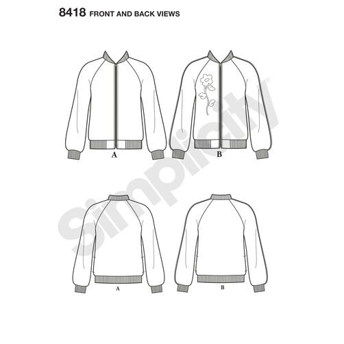 Simplicity Bomber Jacket S8418